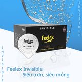 Bao cao su siêu mỏng Feelex Invisible Hộp 10 cái