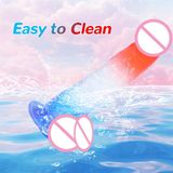 Dương vật giả có đế hít 2 Màu Trứng Jiuai