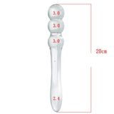 Dương vật giả Thủy Tinh 3 Cm B 3 Bi Thẳng