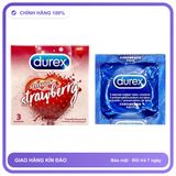 Bao cao su hương thơm DKSH Durex Strawberry Hộp 3 cái
