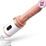 Dương vật giả có đế hít điều khiển từ xa phát nhiệt sạc USB Dibe Cyclone Fire