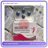 Viên uống hỗ trợ sinh lý nam WELGRA-100 Thuốc hỗ trợ, tăng cường sinh lý cho nam, giúp cương cứng, kéo dài thời gian quan hệ, che tên
