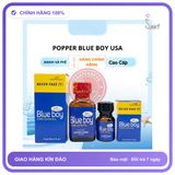 Chai hít tăng khoái cảm Popper Blue boy 10ml Popper 10ml và 30ml trọn bộ 2 chai, kích thích hưng phấn cực mạnh, tác dụng phê tức thì