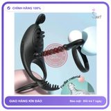 (Che Tên) Vòng Đeo Dương Vật 3 Khoen Rung Lưỡi Liếm — Điều Khiển Từ Xa - Hàng Mới Về