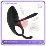 (Che Tên) Vòng Đeo Dương Vật Rung Lưỡi Liếm Sạc USB —7 Chế Độ, Chống Nước Bảo Mật Tuyệt Đối