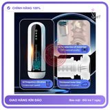 (Che Tên) Máy Massage Dương Vật Tự Động Iris — 5 Tốc Độ Thụt, 10 Chế Độ Rung, Âm Thanh Riêng Qua Tai Nghe Chuẩn Auth