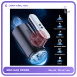 (Che Tên) Máy Sục Tự Động Cho Nam Sylvia — Tay Cầm Chữ L Trợ Lực, 9 Chế Độ Dập Nhấp Chuẩn Auth