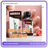 Chai hít tăng khoái cảm Popper AMERICA 30ml Chai hít trực tiếp vào mũi, kích thích khoái cảm cực mạnh, tác dụng tức thì, popper 30ml USA Chính Hãng