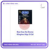 Bao cao su Durex Bao cao su durex hộp 3 cái, chính hãng, che tên sản phẩm bảo mật kín đáo