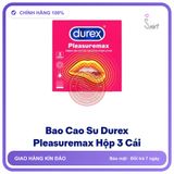 Bao cao su Durex Bao cao su durex, hộp 3 cái, có gai, chính hãng, che tên sản phẩm bảo mật kín đáo