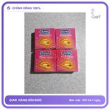 durex Combo 4 hộp Bao cao durex gân gai, hộp 3 cái, che tên sản phẩm bảo mật kín đáo