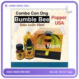 Chai hít tăng khoái cảm Popper Bumble Bee 50ml Popper Combo Cực Mạnh - Phê Lâu - 50ml