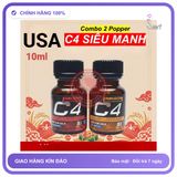 Chai hít tăng khoái cảm Popper C4 10ml Popper 10ml Usa dòng cao cấp cực mạnh, combo tiết kiệm