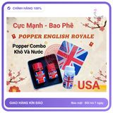 Chai hít tăng khoái cảm Popper ENGLISH ROYALE 60ml Combo Popper usa 60ml nước và 60ml khô kết hợp cực mạnh
