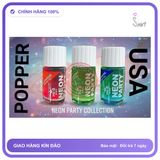 Chai hít tăng khoái cảm Popper MR B 40ml Popper Neon Party 40ml, Lấy Ngẫu Nhiên, Kích Thích Cực Nhanh, Mạnh Phê Lâu, che tên sản phẩm bảo mật kín đáo