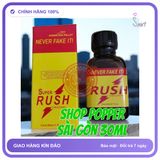Chai hít tăng khoái cảm Popper RUSH 30ml Chai Hít Kích Thích Hưng Phấn Cực Mạnh, Phê Lâu, Popper 30ml USA, Hàng Chính Hãng