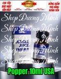 Chai Hít Vào Mũi Popper 10ml USA, Hàng Chính Hãng, Cực Mạnh, Phê Lâu,Ko tác dụng hoàn tiền 