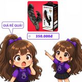 Bao đôn dên Pretty Love Cuper hình lưới quai đeo rung 2 đầu