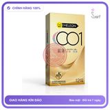Bao cao su Meleon 001 Ultra Thin siêu mỏng nhiều gel hộp 12 cái