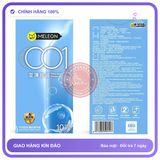Bao cao su Meleon 001 Thin And Moist siêu mỏng nhiều gel hộp 10 cái