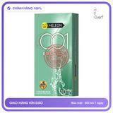Bao cao su Meleon 001 Soft As Water siêu mỏng nhiều gel hộp 10 cái