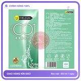 Bao cao su Meleon 001 Soft As Water siêu mỏng nhiều gel hộp 10 cái