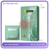 Bao cao su Meleon 001 Soft As Water siêu mỏng nhiều gel hộp 10 cái