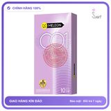 Bao cao su Meleon 001 Romantic Whorl gân xoắn hộp 10 cái