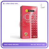 Bao cao su Meleon 001 Passion Particle hạt nổi kích thích hộp 10 cái