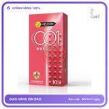 Bao cao su Meleon 001 Passion Particle hạt nổi kích thích hộp 10 cái