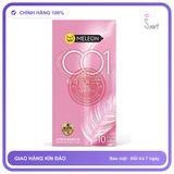 Bao cao su Meleon 001 Light As Wings siêu mỏng nhẹ hộp 10 cái