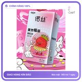 Bao cao su Nox Sure Enough Strawberry hương dâu hạt nổi hộp 10 cái