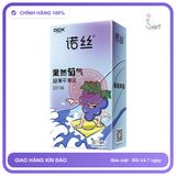 Bao cao su Nox Sure Enough Grape hương nho siêu mỏng hộp 10 cái