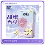 Bao cao su Nox HA Vanilla siêu mỏng nhiều gel hộp 10 cái