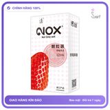 Bao cao su Nox Fruity Strawberry hương dâu tây hộp 12 cái