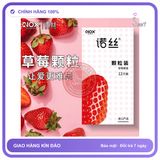 Bao cao su Nox Fruity Strawberry hương dâu tây hộp 12 cái