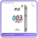 Bao cao su Nox 003 Ultra Thin Insensitive siêu mỏng hộp 6 cái