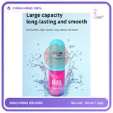 Bao cao su DryWell PU 001 Ultimate Lubrication siêu mỏng siêu gel vỉ 3 viên