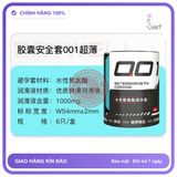 Bao cao su DryWell PU 001 Nude & Thin siêu mỏng nhiều gel hộp 6 viên