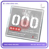 Bao cao su Drywell Naked Invisible 000 siêu mỏng hộp 6 cái