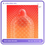 Bao cao su Drywell Naked Granule siêu nhám nhiều gel hộp 6 cái