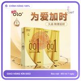 Bao cao su Olo Superior Vàng Gân hộp 10 chiếc kéo dài thời gian chính hãng