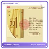 Bao cao su Olo Superior Vàng Gân hộp 10 chiếc kéo dài thời gian chính hãng