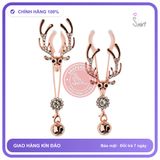 BDSM Kẹp ngực nai sừng tấm inox chính hãng