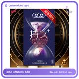 Bao cao su Olo Performa+++ Tím hộp 10 chiếc siêu trơn kéo dài thời gian chính hãng