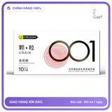 Bao cao su Meleon HA 001 Grain siêu mỏng có hạt nổi hộp 10 cái