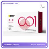 Bao cao su Meleon HA 001 Climax siêu mỏng tăng khoái cảm hộp 10 cái