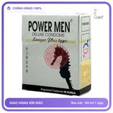 Bao cao su Powermen Longer Plus hộp 3 chiếc kéo dài thời gian chính hãng