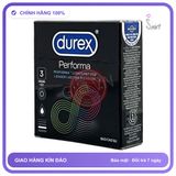 Bao cao su Durex Performa hộp 3 chiếc kéo dài thời gian chính hãng
