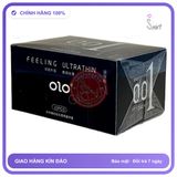 Bao cao su siêu mỏng Olo 0.01 Đen hộp 10 chiếc chính hãng hàng nhập khẩu